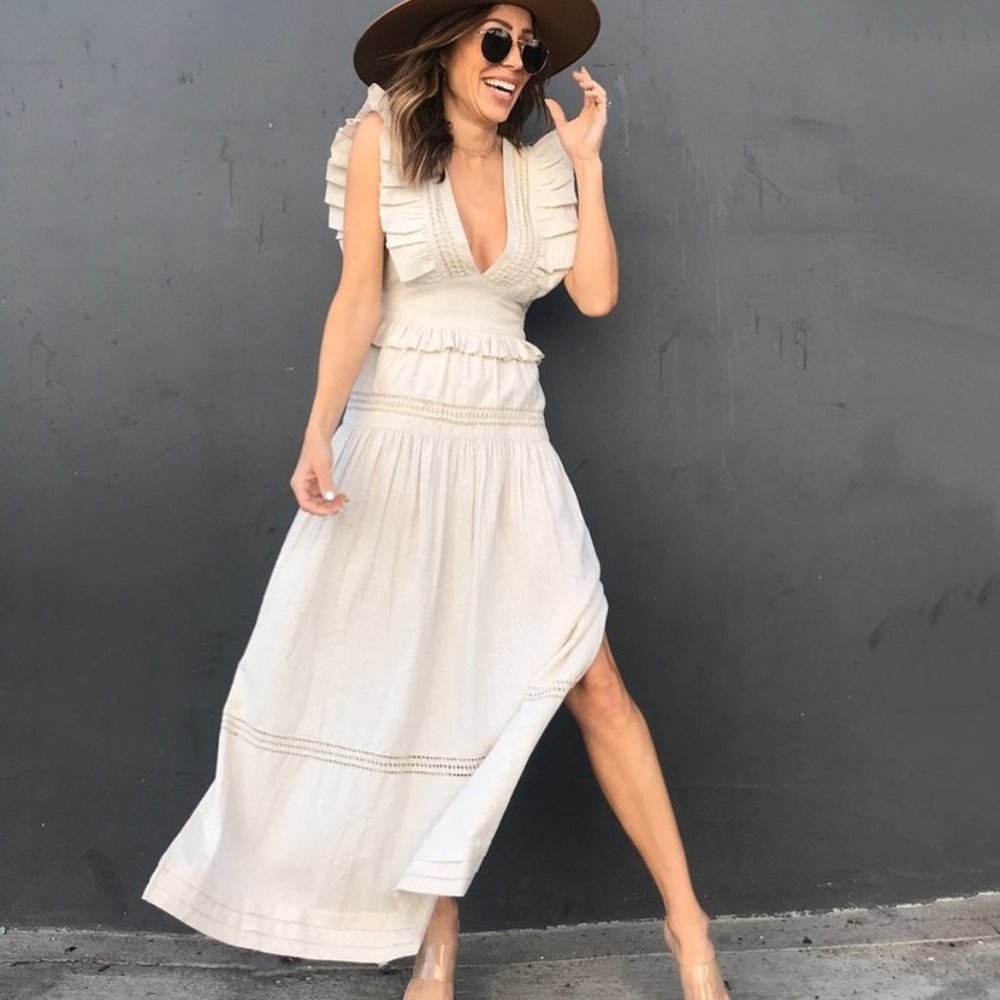 Lola Frill Maxi dress